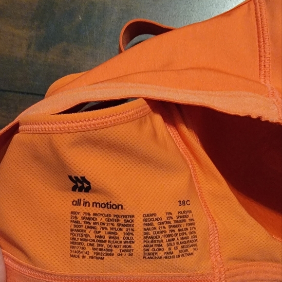 All In Motion Front Zip Sports Bra - Picture 4 of 4